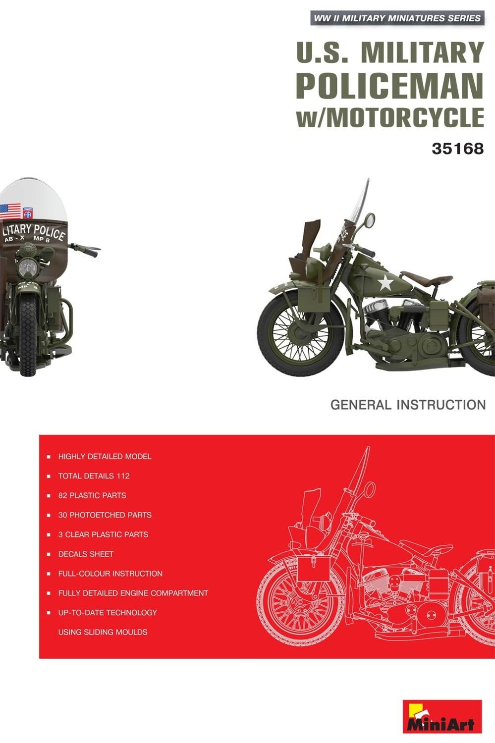 Amazon | ミニアート(Miniart) 1/35 アメリカ陸軍憲兵 バイク付